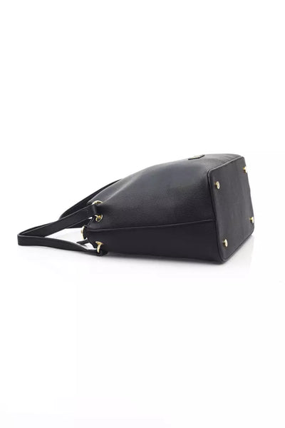 Black Polyethylene Shoulder Bag