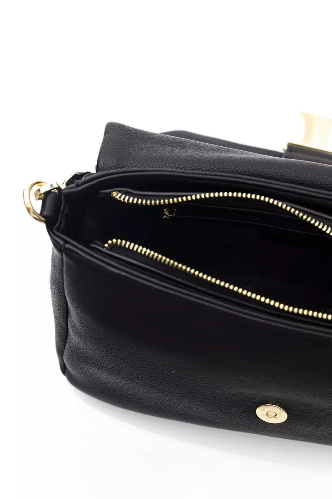 Black Polyethylene Shoulder Bag