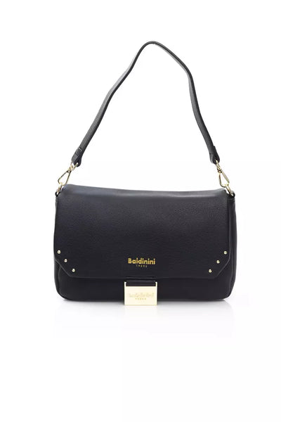 Black Polyethylene Shoulder Bag