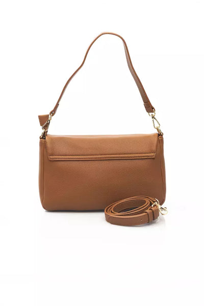 Brown Polyethylene Shoulder Bag