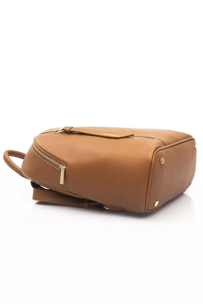 Brown Polyethylene Backpack