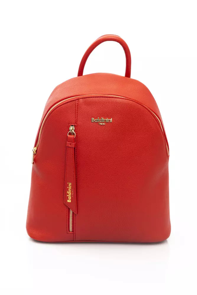 Red Polyethylene Backpack