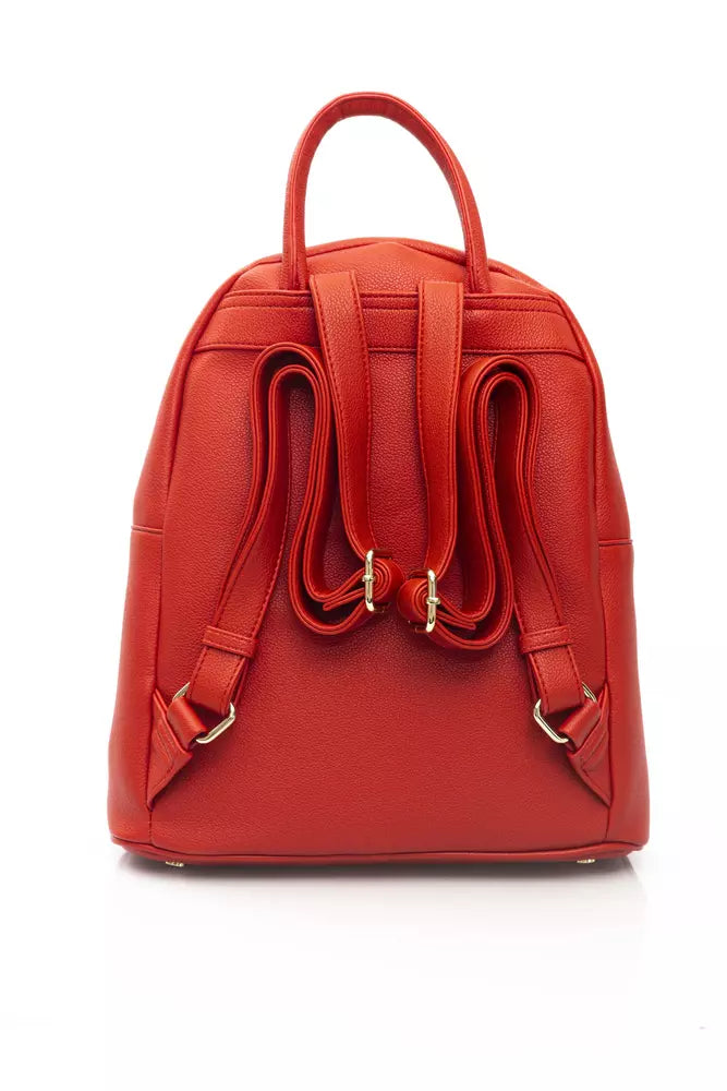 Red Polyethylene Backpack