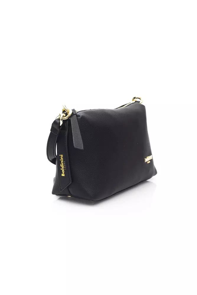 Black Polyethylene Shoulder Bag