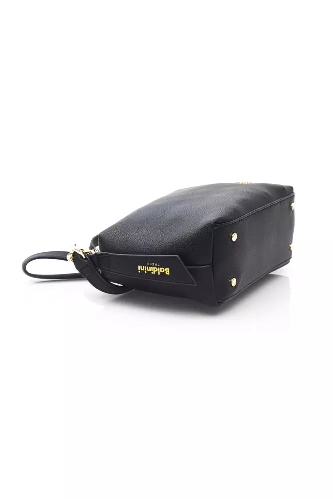 Black Polyethylene Shoulder Bag