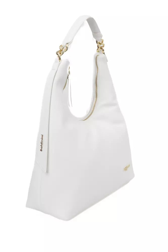 White Polyethylene Shoulder Bag