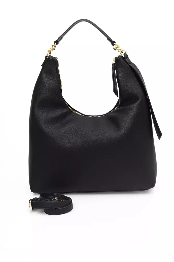 Black Polyethylene Shoulder Bag