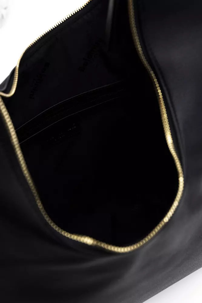 Black Polyethylene Shoulder Bag