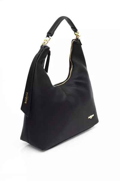 Black Polyethylene Shoulder Bag