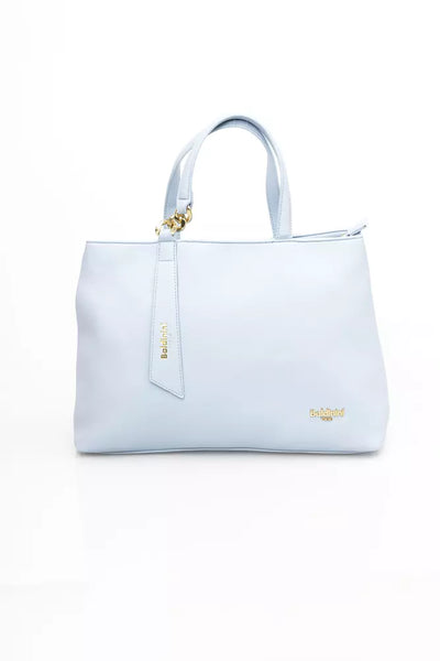 Light Blue Polyethylene Handbag