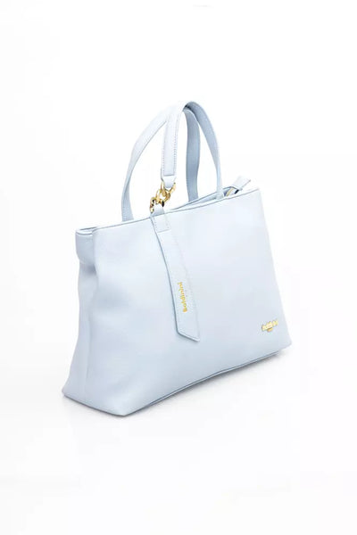 Light Blue Polyethylene Handbag