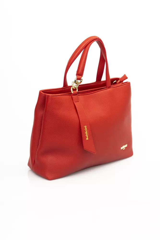 Red Polyethylene Handbag