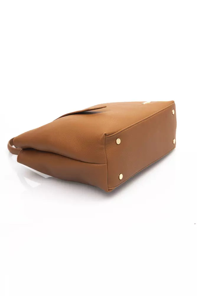 Brown Polyethylene Handbag