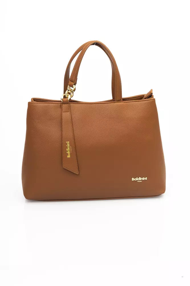 Brown Polyethylene Handbag