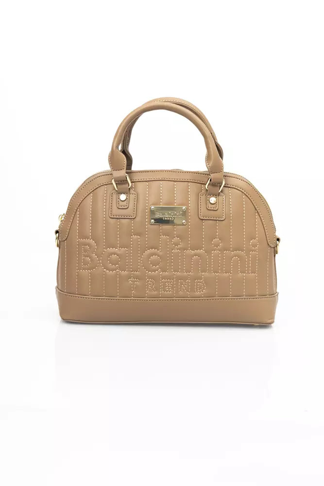 Beige Polyethylene Handbag