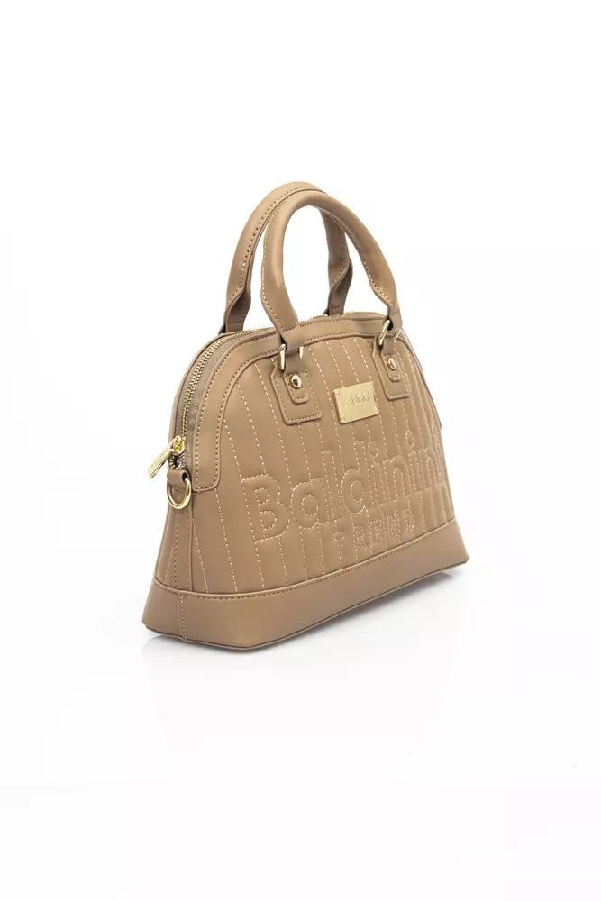 Beige Polyethylene Handbag