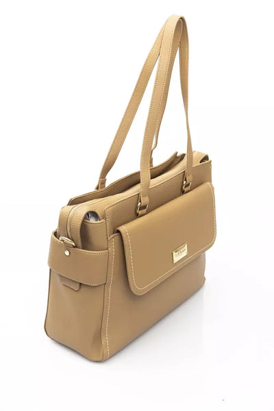 Beige Polyethylene Handbag