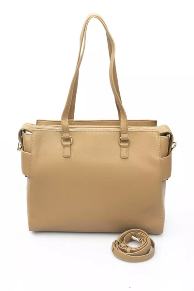 Beige Polyethylene Handbag