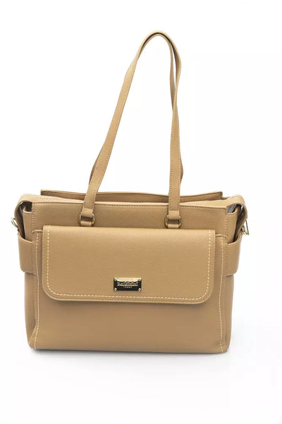 Beige Polyethylene Handbag