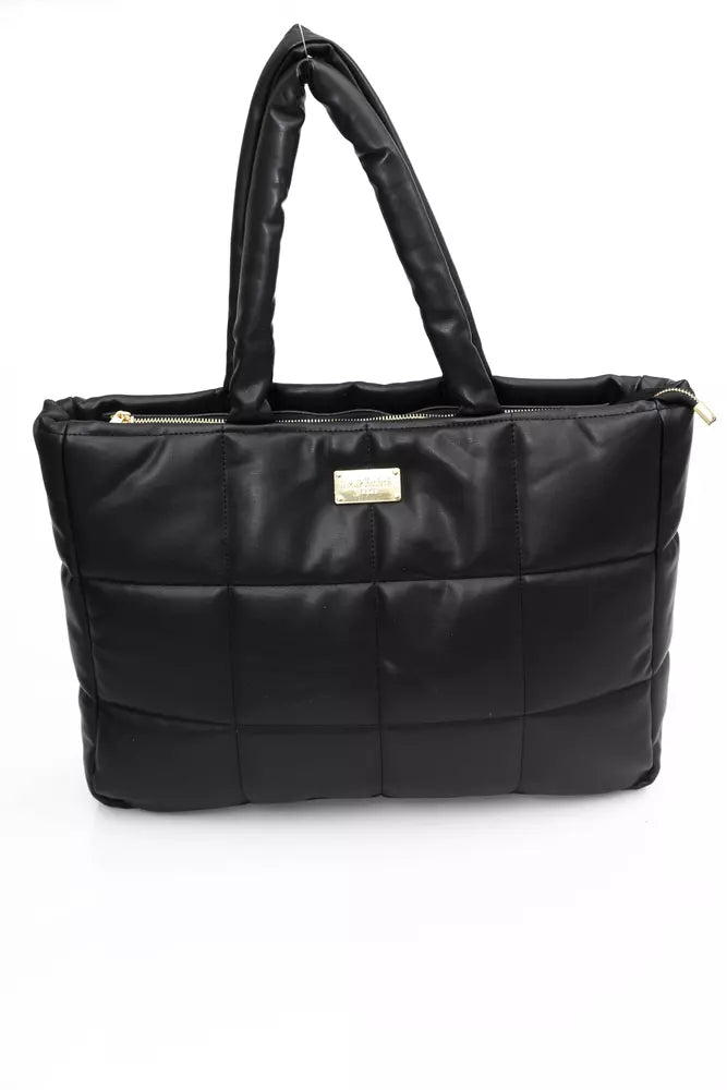 Black Polyethylene Shoulder Bag