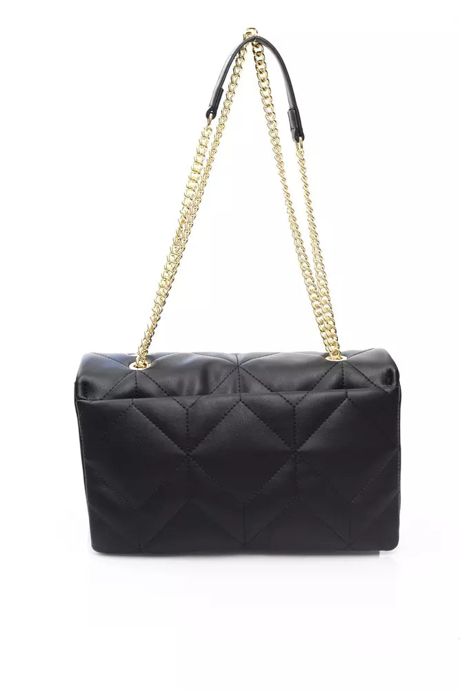 Black Polyethylene Shoulder Bag