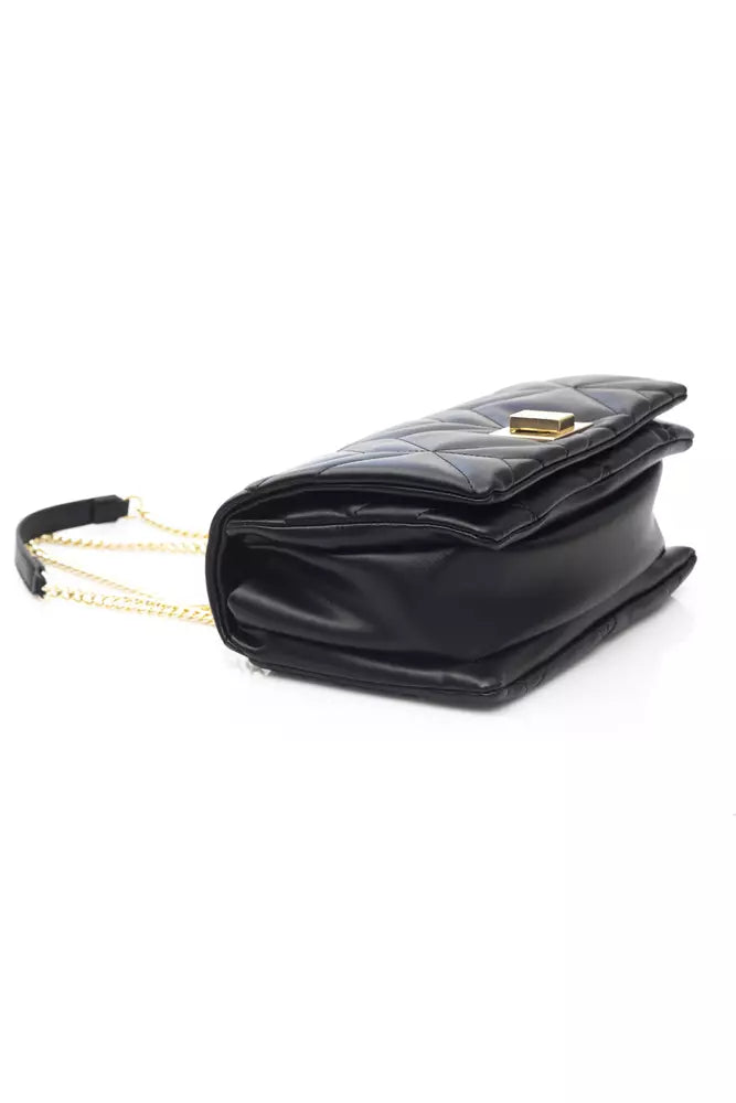 Black Polyethylene Shoulder Bag