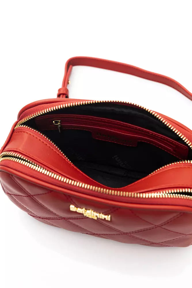 Red Polyethylene Shoulder Bag