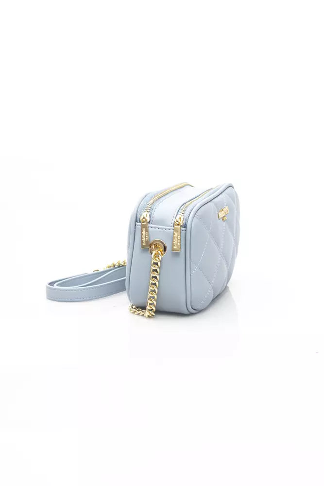 Light Blue Polyethylene Shoulder Bag