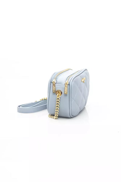 Light Blue Polyethylene Shoulder Bag