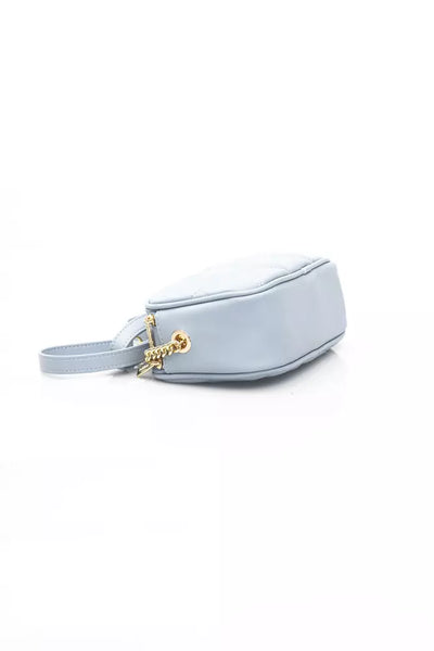 Light Blue Polyethylene Shoulder Bag