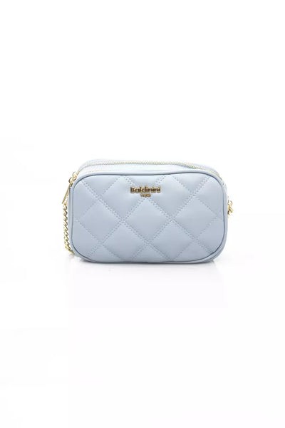 Light Blue Polyethylene Shoulder Bag