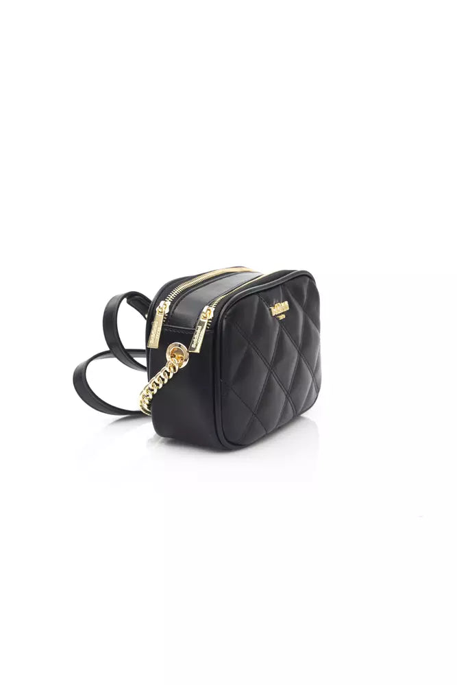 Black Polyethylene Shoulder Bag