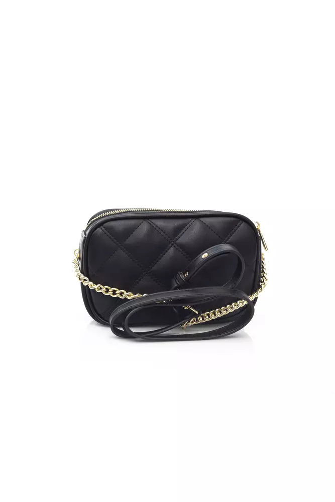 Black Polyethylene Shoulder Bag