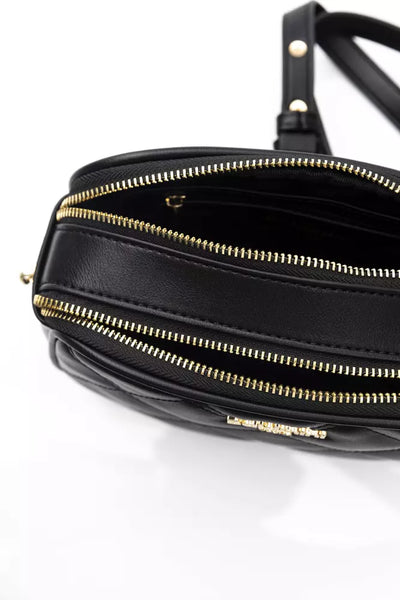 Black Polyethylene Shoulder Bag