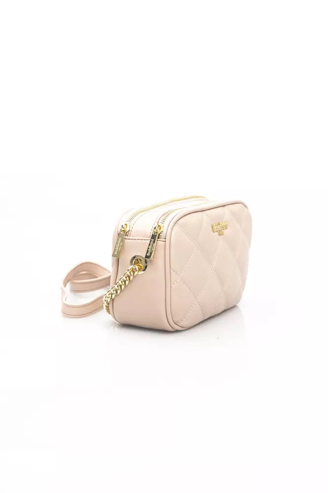 Pink Polyethylene Shoulder Bag