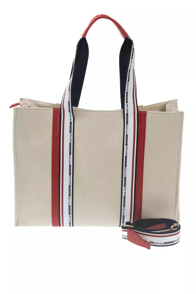 White Polyethylene Crossbody Bag