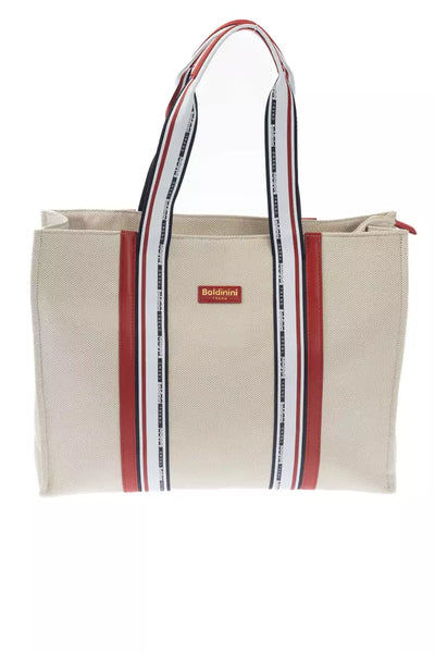 White Polyethylene Crossbody Bag