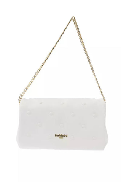 White Polyethylene Crossbody Bag