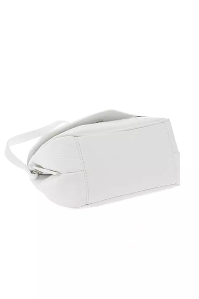 White COW Leather Crossbody Bag