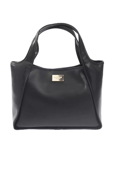 Black Polyuretane Handbag