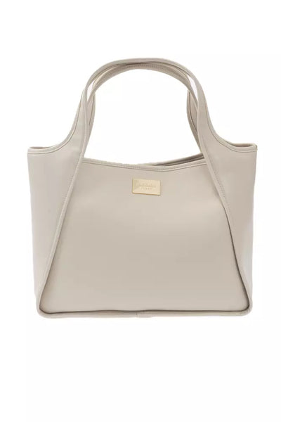 Beige Polyuretane Handbag