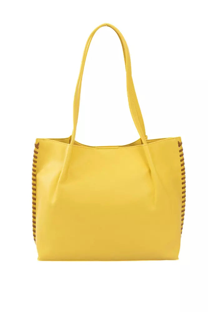 Yellow Polyuretane Handbag