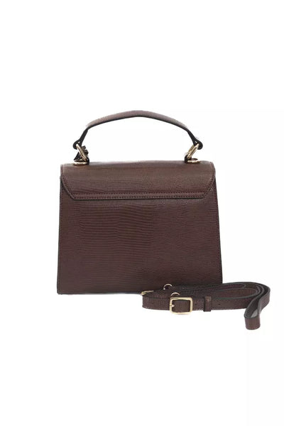 Brown Polyuretane Crossbody Bag