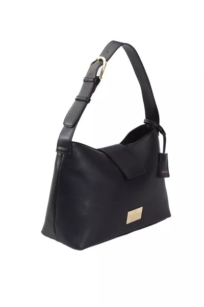 Black Polyuretane Handbag