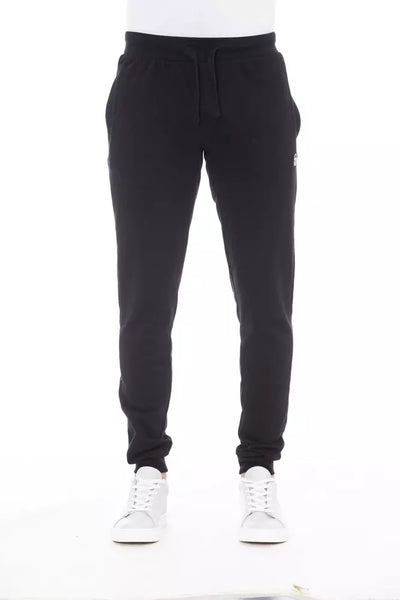 Black Cotton Jeans & Pant