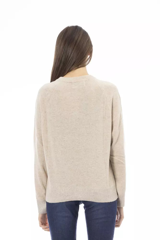 Beige Wool Sweater