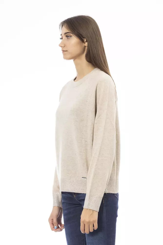 Beige Wool Sweater