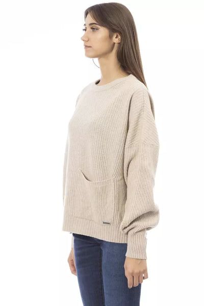 Beige Wool Sweater