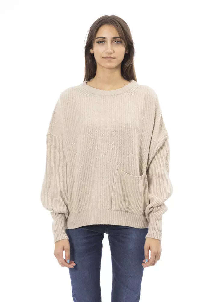 Beige Wool Sweater