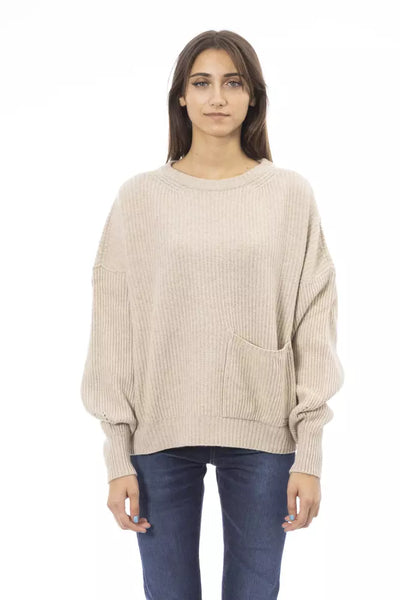 Beige Wool Sweater